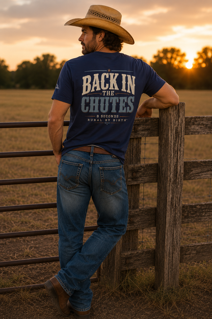 Back In The Chutes 8 Seconds Tee