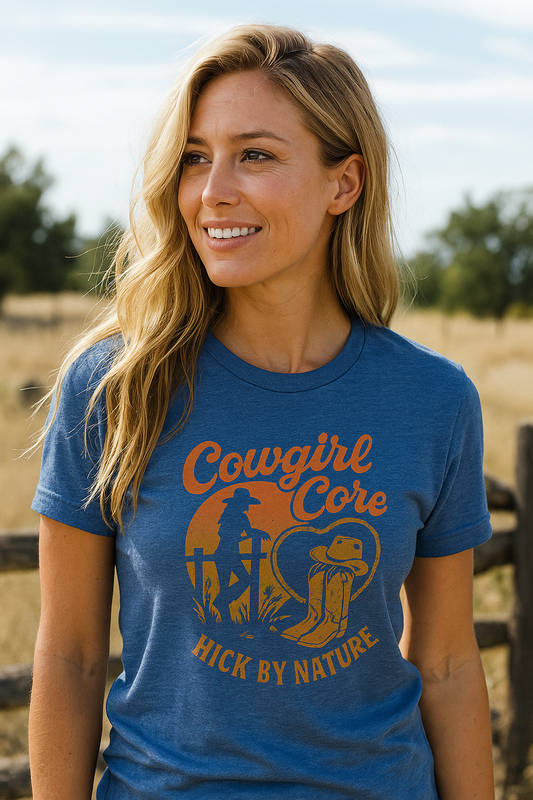 HICK “Rural by Birth – Cowgirl Core” T-Shirt